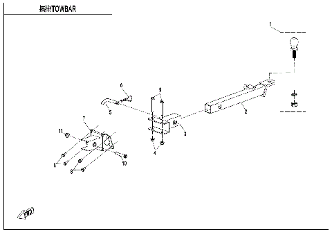 TOWBAR (NON TAILER REINFORCEMENT EQUIPMENT)