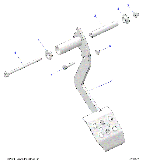 BRAKES, PEDAL - Z25NEB99A4/B4 (C750477)