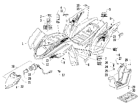 BODY PANEL AND HEADLIGHT ASSEMBLY [94237]