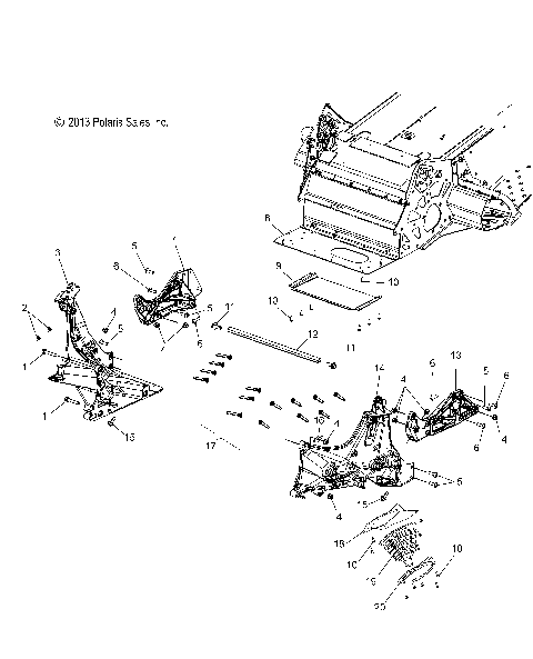 CHASSIS, BULKHEAD ASM. - S14CE5BSL/BEL (49SNOWCHASSISFRT14550)