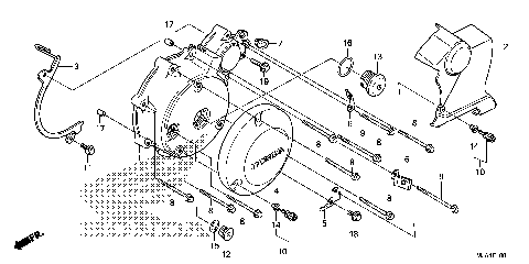LEFT CRANKCASE COVER (2)