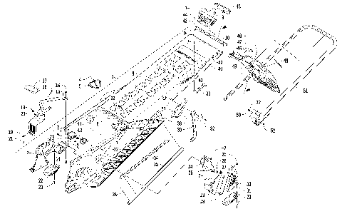 TUNNEL, REAR BUMPER, AND SNOWFLAP ASSEMBLY [95590]