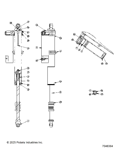 SUSPENSION, REAR SHOCK INTERNALS - Z26NMT99A4/B4/A6 (7046364)