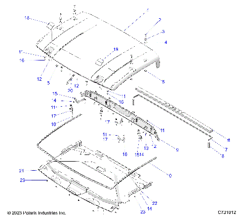 BODY, ROOF - R24XAE1RAH/BH (C731012)