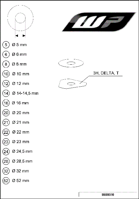 WP SHIMS FOR SETTING