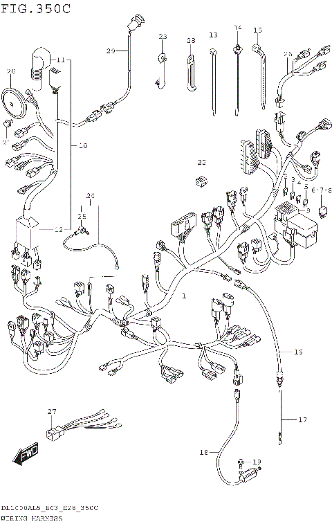 WIRING HARNESS (DL1000AL5 E33)