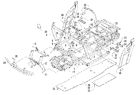 FRAME AND RELATED PARTS [87419]