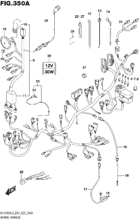 WIRING HARNESS (DL1000XAL9 E03)