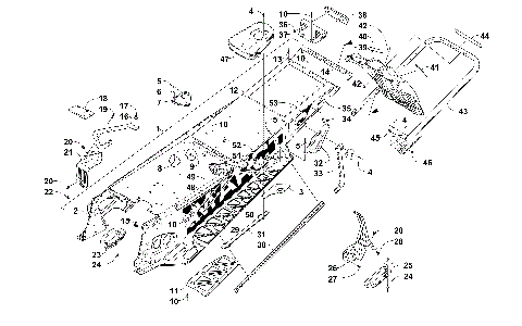 TUNNEL, REAR BUMPER, AND SNOWFLAP ASSEMBLY [103545]