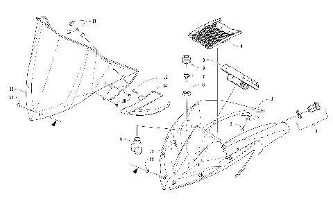 WINDSHIELD AND INSTRUMENTS ASSEMBLIES [105048]