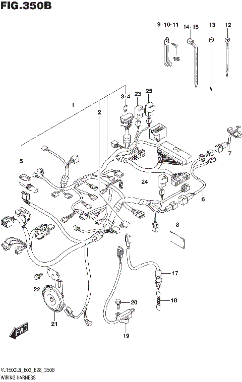 WIRING HARNESS (VL1500BL8 E28)