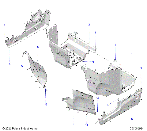 BODY, FLOOR AND ROCKER