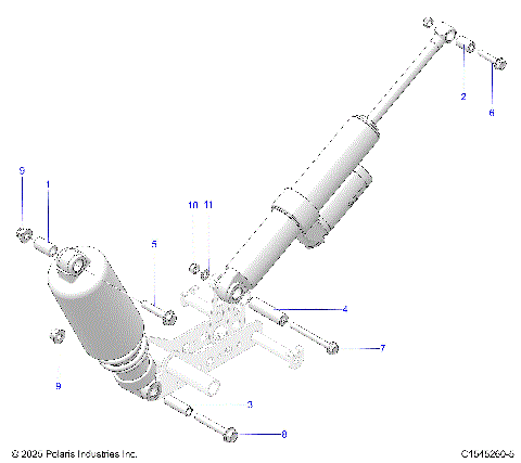 SUSPENSION, SHOCK MOUNTING, REAR SUSP. - S26TKL9BS (C1545260-5)