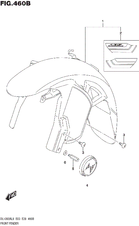 FRONT FENDER (DL1000XAL9 E28)