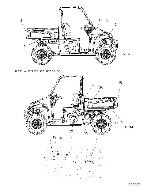 BODY, DECALS - R17RTAD1A1/ED1N1 (701057)