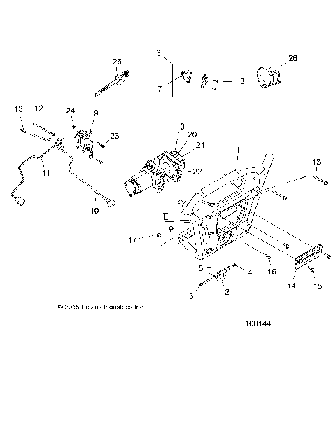 BODY, FRONT BUMPER WINCH and MOUNTING - A17SXM95AM [100144]