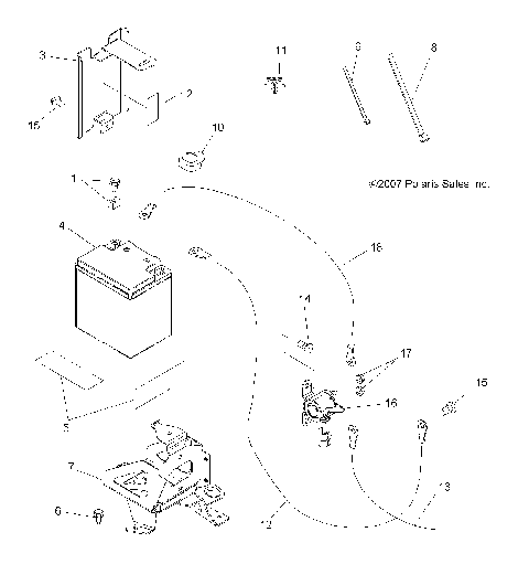 ELECTRICAL, BATTERY - A08DN50EA (49ATVBATTERY08SPTRG500QD)