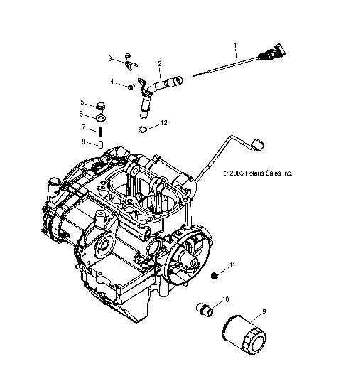 ENGINE, DIPSTICK and OIL FILTER - A07TH76AU/TN76AF/AL/AU (4999200299920029D11)