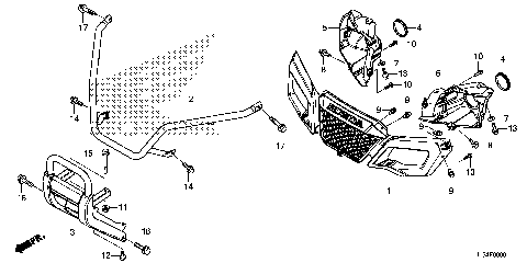 FRONT GRILLE@FRONT BUMPER