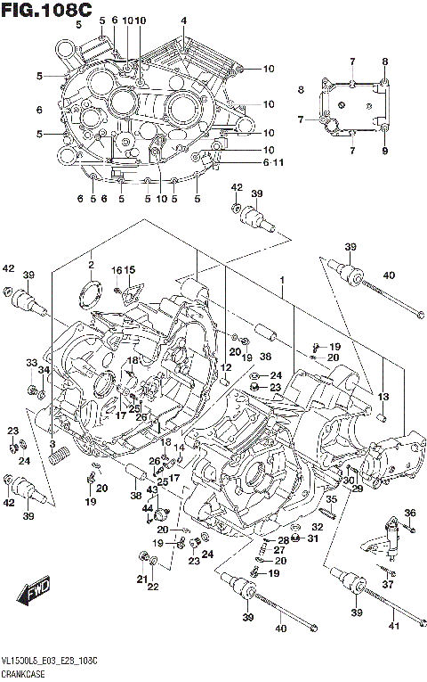CRANKCASE (VL1500BL8 E33)