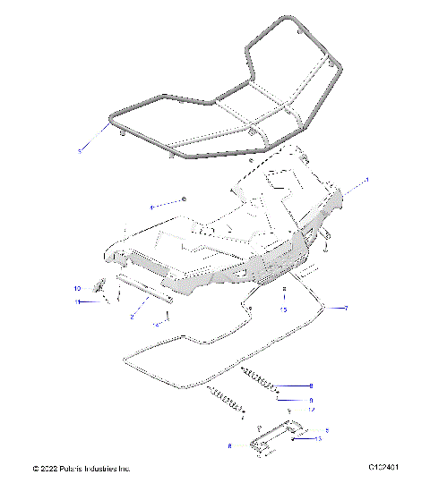 BODY, FRONT RACK - A22SWE57C5/E5 (C102401)