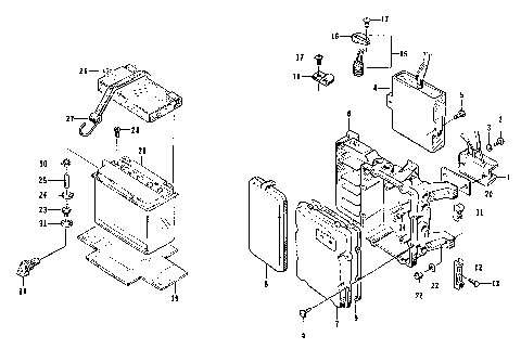 ELECTRICAL MODULE AND BATTERY [73345]