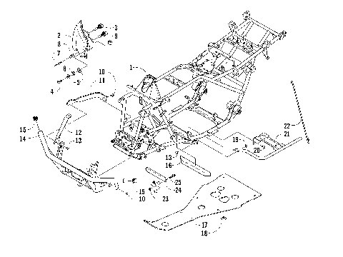 FRAME AND RELATED PARTS [83745]
