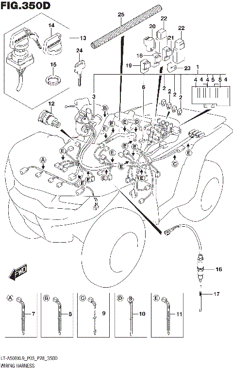 WIRING HARNESS (LT-A500XPL9 P03)