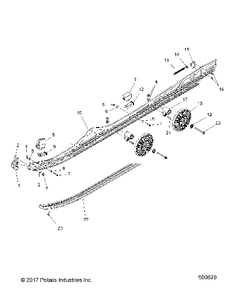 SUSPENSION, RAIL MOUNTING - S19EFS8R ALL OPTIONS (600629)