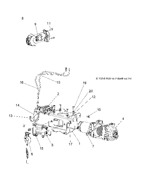 CHASSIS, WINCH - A15SEB57CA/CJ/SEC57CJ/CA (49ATVWINCH15QUAD)