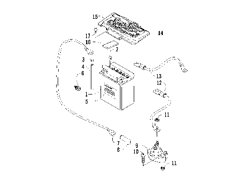 BATTERY AND SOLENOID ASSEMBLY [83670]