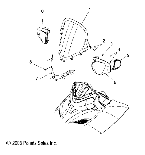 WINDSHIELD - S07PT6HS/HE (49SNOWWINDSHLDCLEANTRG)