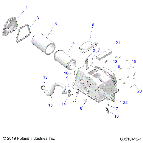 ENGINE, AIR INTAKE - A23SVE95PK (C0210412-1)