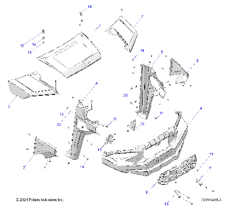 BODY, HOOD, and FRONT FENDERS - R22MAK57B4 (C0705418-3)