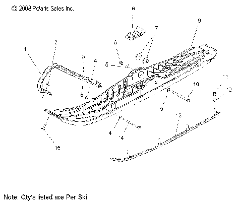 STEERING, SKI ASM. - S12PP7FSL (49SNOWSKIASM09TRBODRGN)