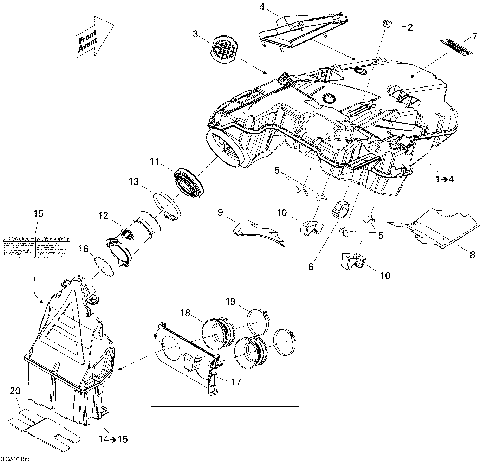 02- Air Intake System 600HO ETEC