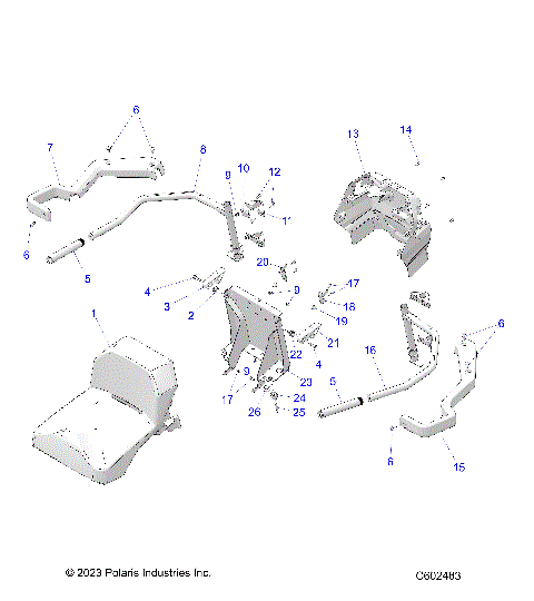 BODY, PASSENGER SEAT and ARM REST ASM. - S25CEE5TSL (C602483)