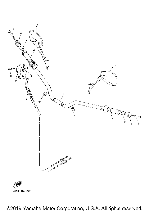 STEERING HANDLE CABLE