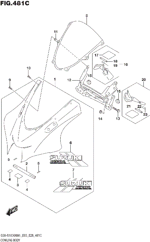 COWLING BODY (GSX-R1000ZA)