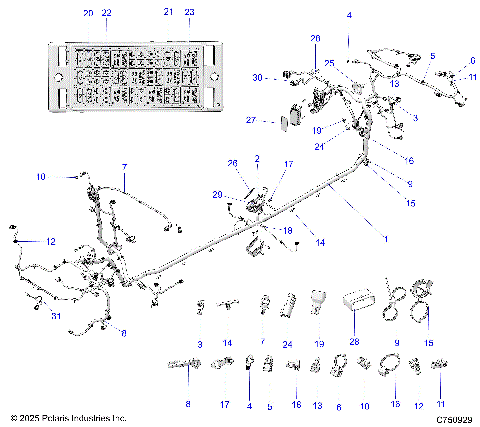 ELECTRICAL, WIRE HARNESS, CHASSIS - Z26S4P92BL (C750929)