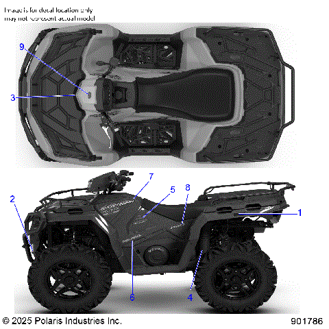 BODY, DECALS, GRAPHIC - A26SEZ57AB (901786)