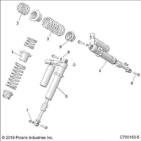 SUSPENSION, FRONT SHOCK MOUNTING, TURBO S AND LE - Z21PAL92AL/AT/BL/BT (C700163-5)