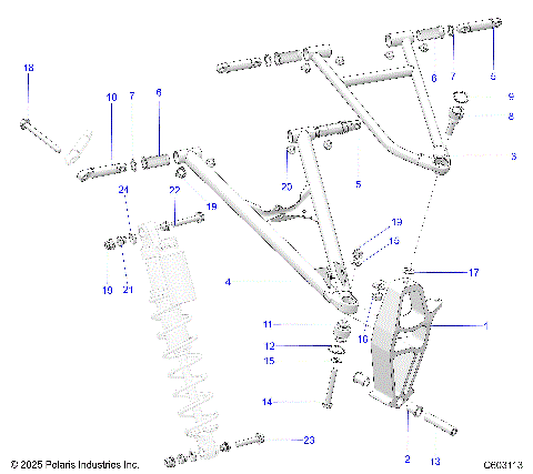 SUSPENSION, CONTROL ARMS and SPINDLE - S21DDL8RS ALL OPTIONS (C603113)