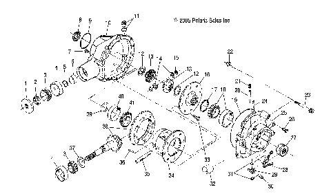 GEARCASE, REAR (BUILT BEFORE 1/15/07) - R07RH68AD/AG/AH/AK/AL/AO/AP/AW (4999203249920324D02)