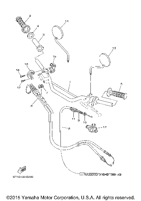 STEERING HANDLE CABLE