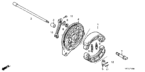 REAR BRAKE PANEL