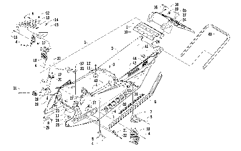 CHASSIS, REAR BUMPER, AND SNOWFLAP ASSEMBLY [92216]
