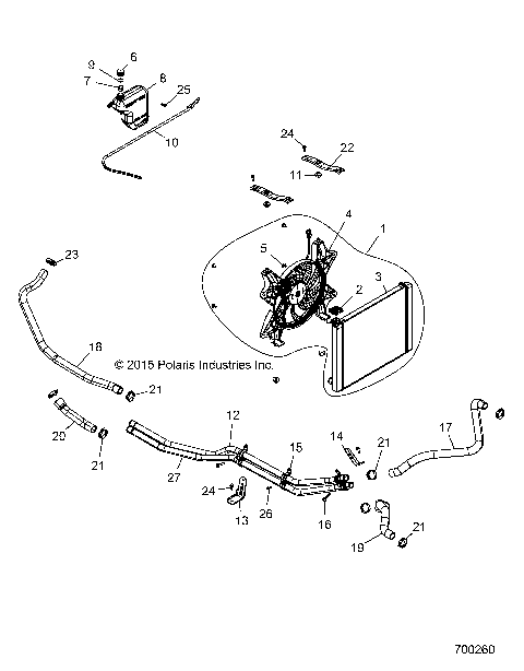 ENGINE, COOLING SYSTEM - Z16VBE99AK/AW/AB (700260)