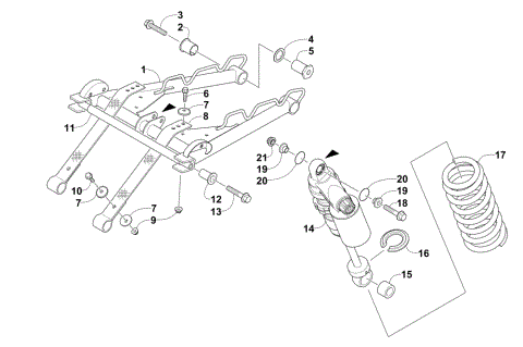 REAR SUSPENSION FRONT ARM ASSEMBLY