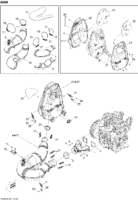 01- Exhaust System 800R